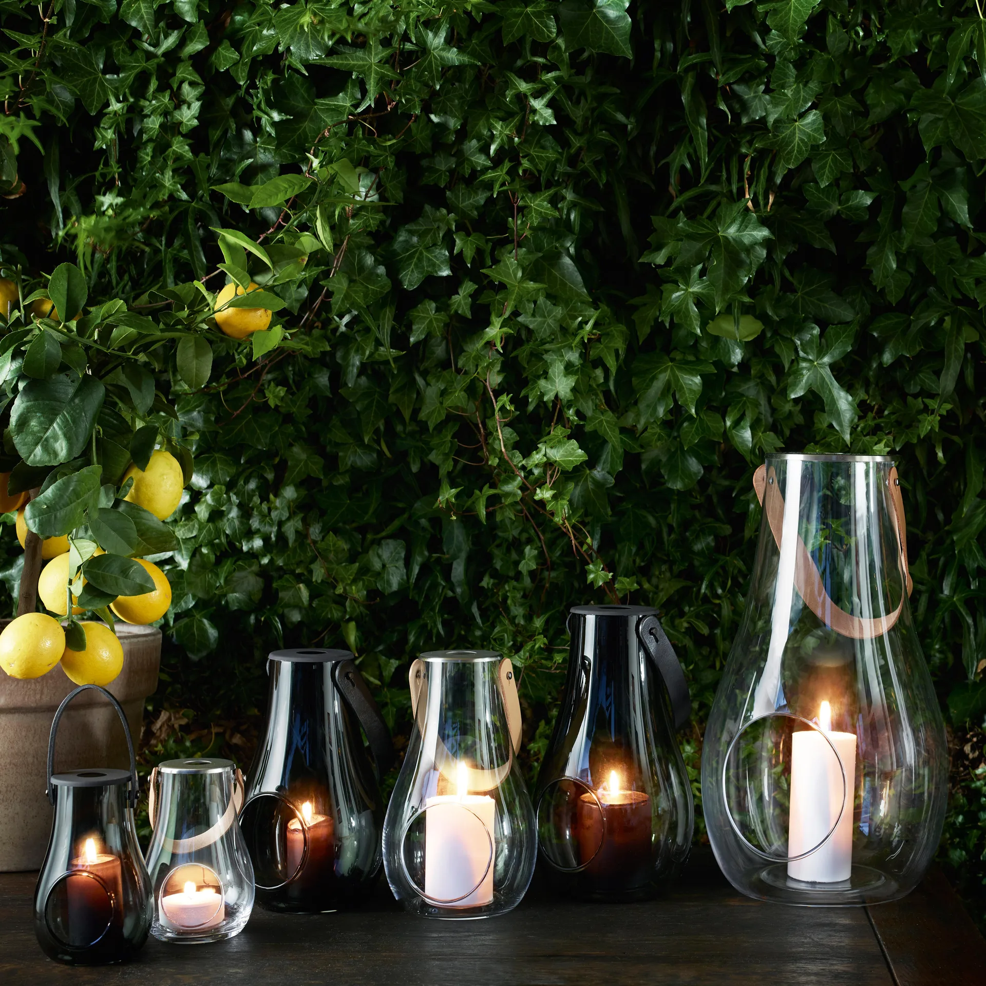 Design with Light κηροπήγιο smoke, 29 cm Holmegaard