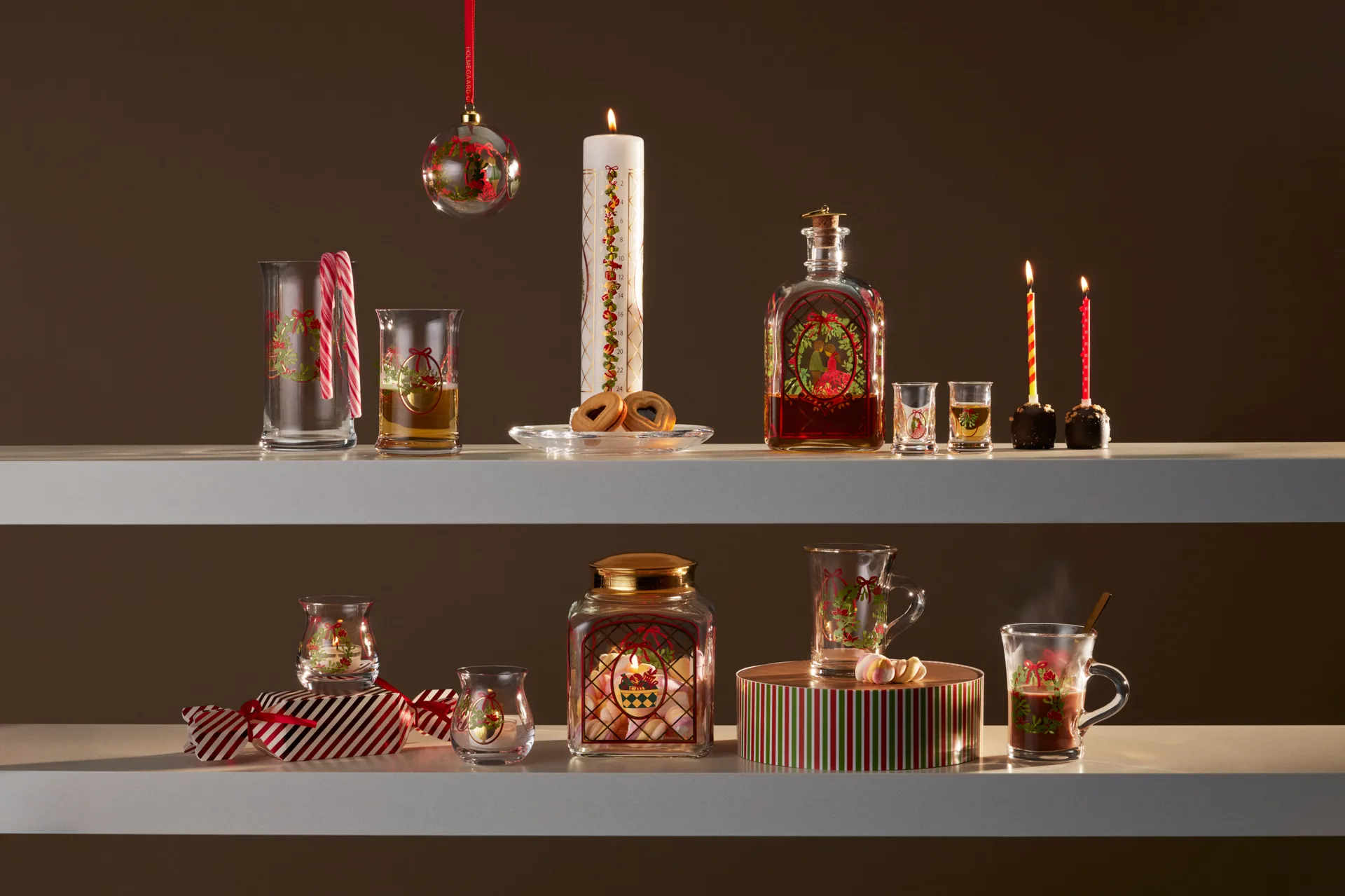 Holmegaard Christmas φανάρι για χριστουγεννιάτικο κερί 2-πακέτο, 2025 Holmegaard