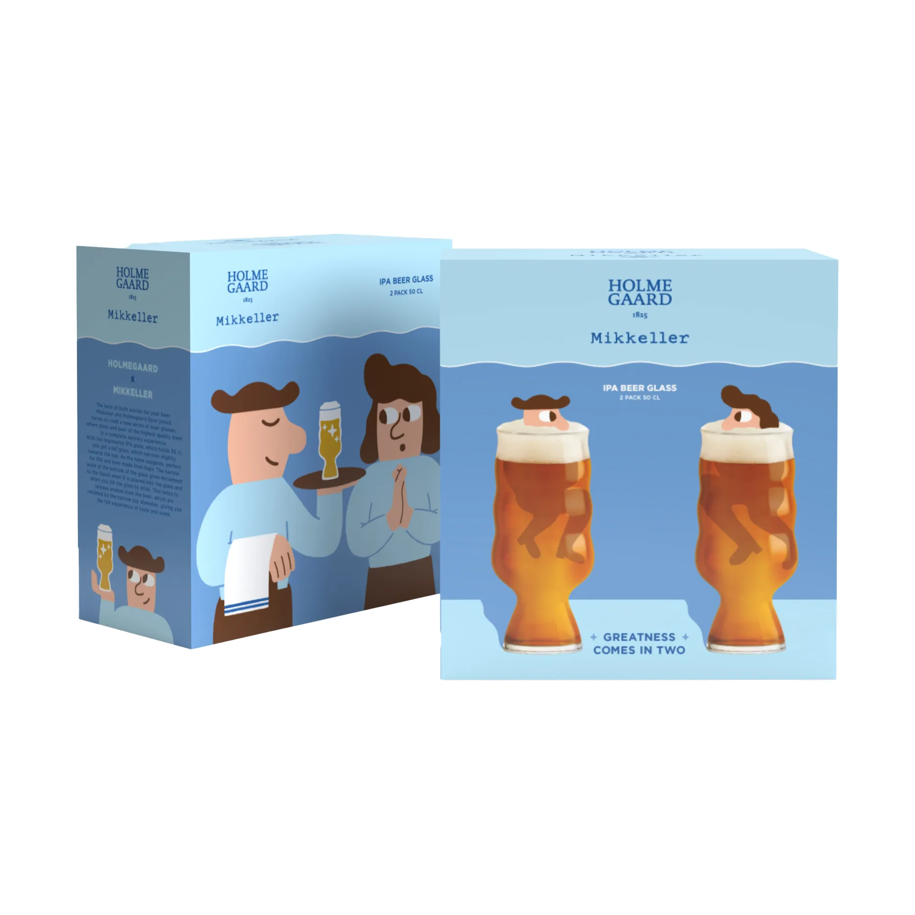 Ποτήρι μπύρας Mikkeller IPA 2-pack, 50 κ.εκ. Holmegaard