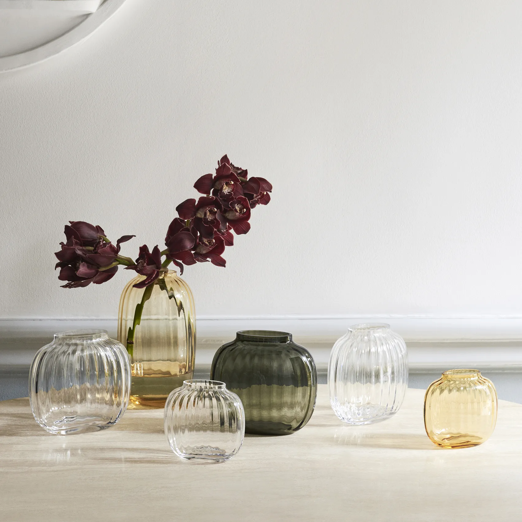 Primula βάζο, Κεχριμπάρι, οβάλ Holmegaard