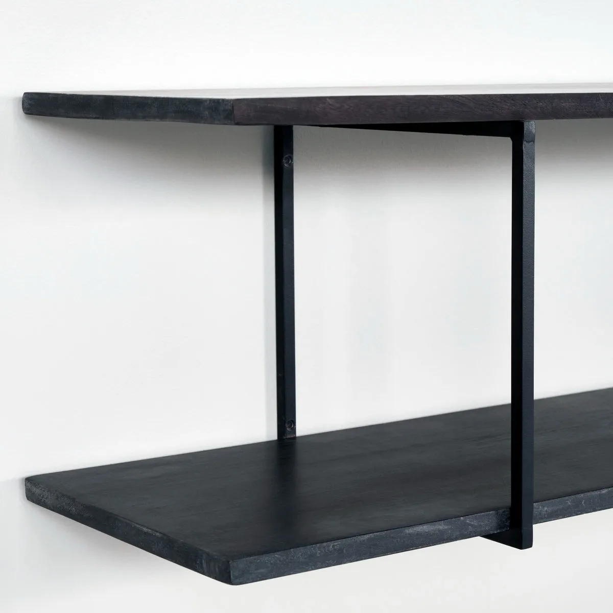 Ξύλινο ράφι 130 cm, Μαύρο House Doctor