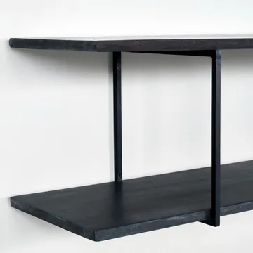 Ξύλινο ράφι 130 cm - Μαύρο - House Doctor