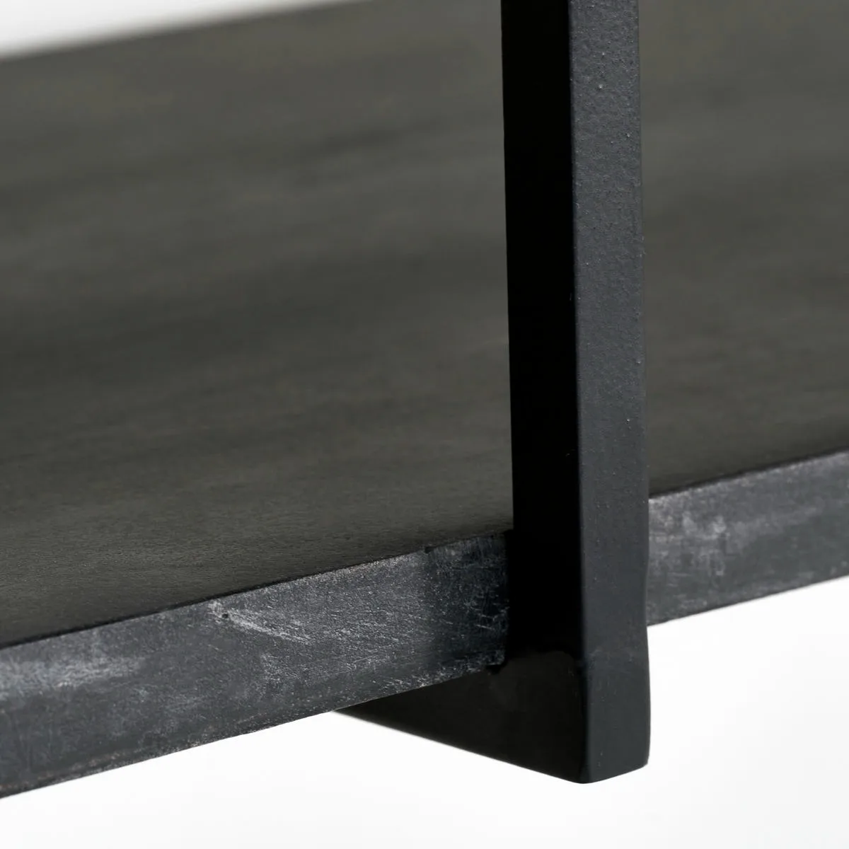 Ξύλινο ράφι 130 cm, Μαύρο House Doctor