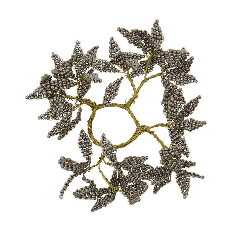 Δαχτυλίδι φωτιστικό με μαργαριτάρι, 2 τεμ., Γκρι-χρυσό House Doctor