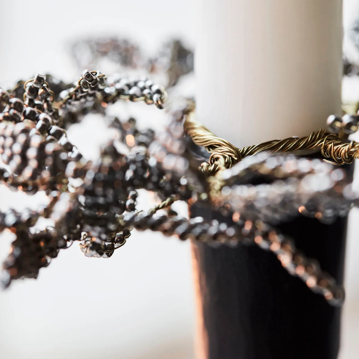 Δαχτυλίδι φωτιστικό με μαργαριτάρι, 2 τεμ., Γκρι-χρυσό House Doctor