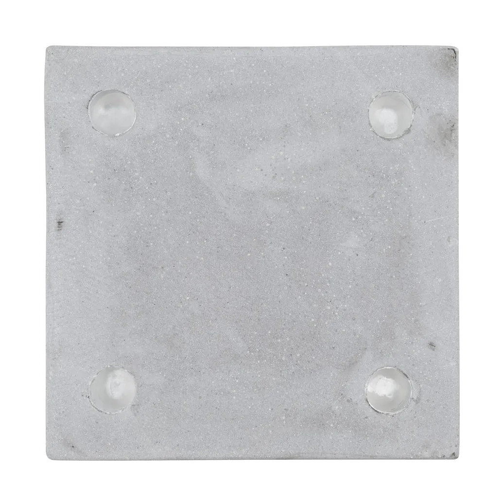 Μαρμπ κηροπήγιο 20x20x20 εκ., Γκρι House Doctor