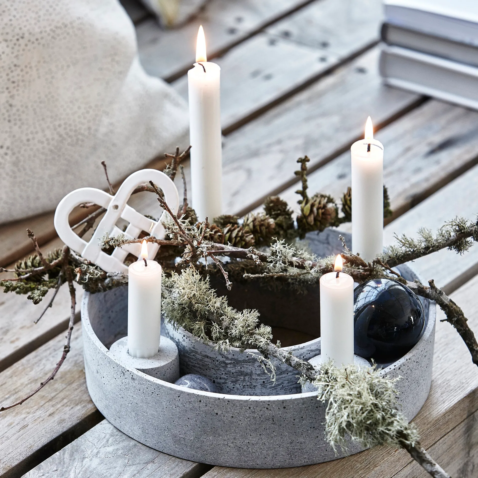 κηροπήγιο advent The Ring Ø26 cm, Grey House Doctor
