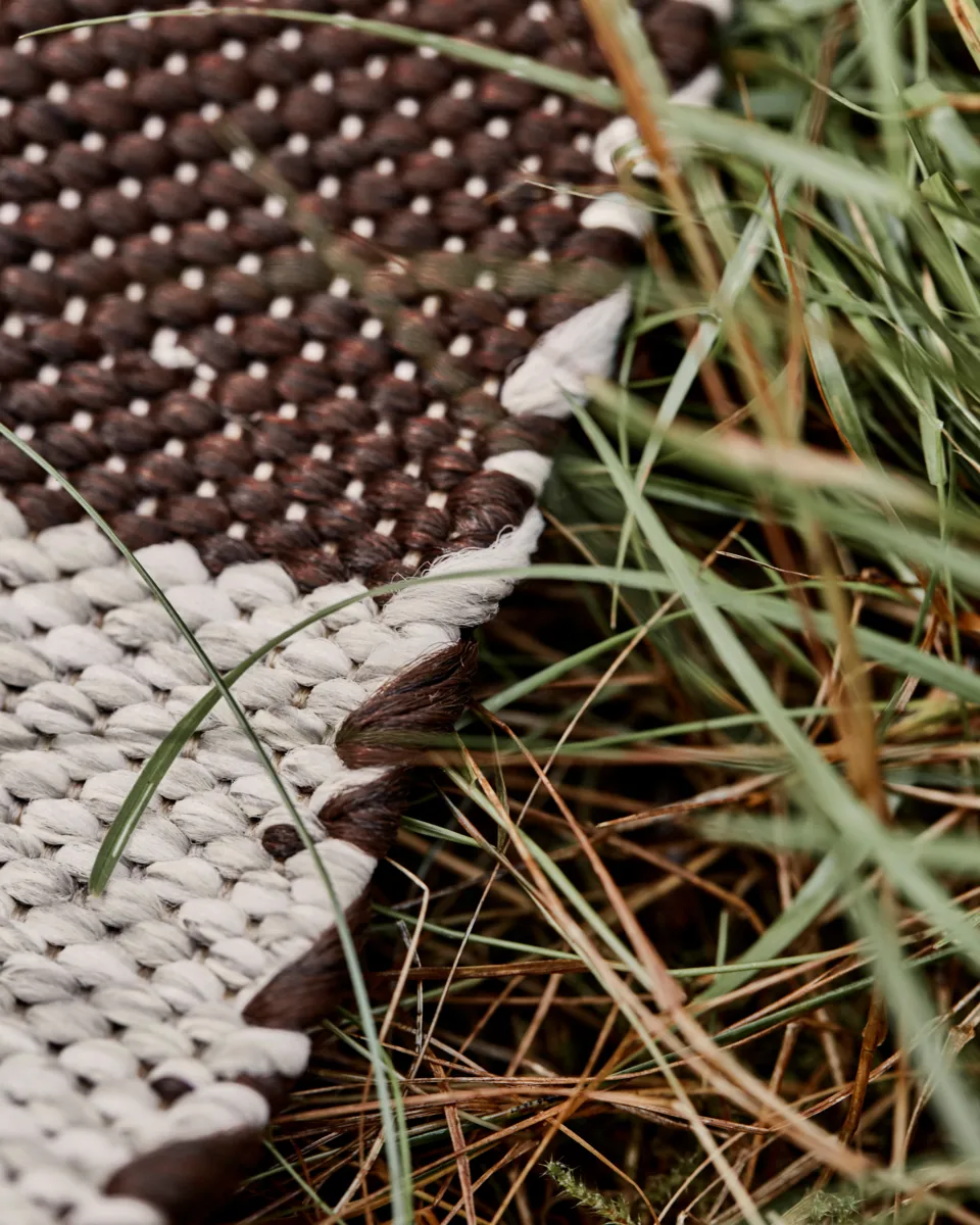 Χαλάκι διαδρόμου Alfo 90x200 εκ., Καφέ-λευκό House Doctor