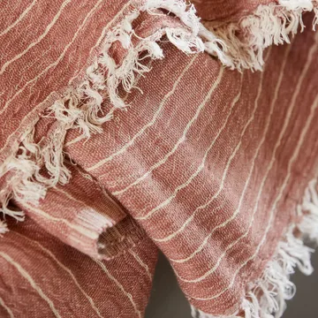 Κουβέρτα Alice με ρίγες 140x200 εκατοστά - Dusty berry - House Doctor