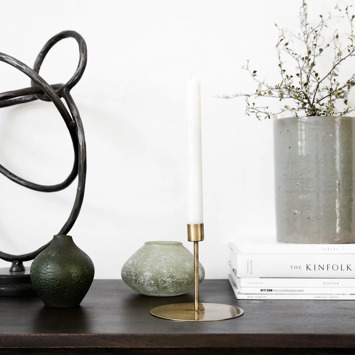 Anit κηροπήγιο antique brass, 12 cm House Doctor