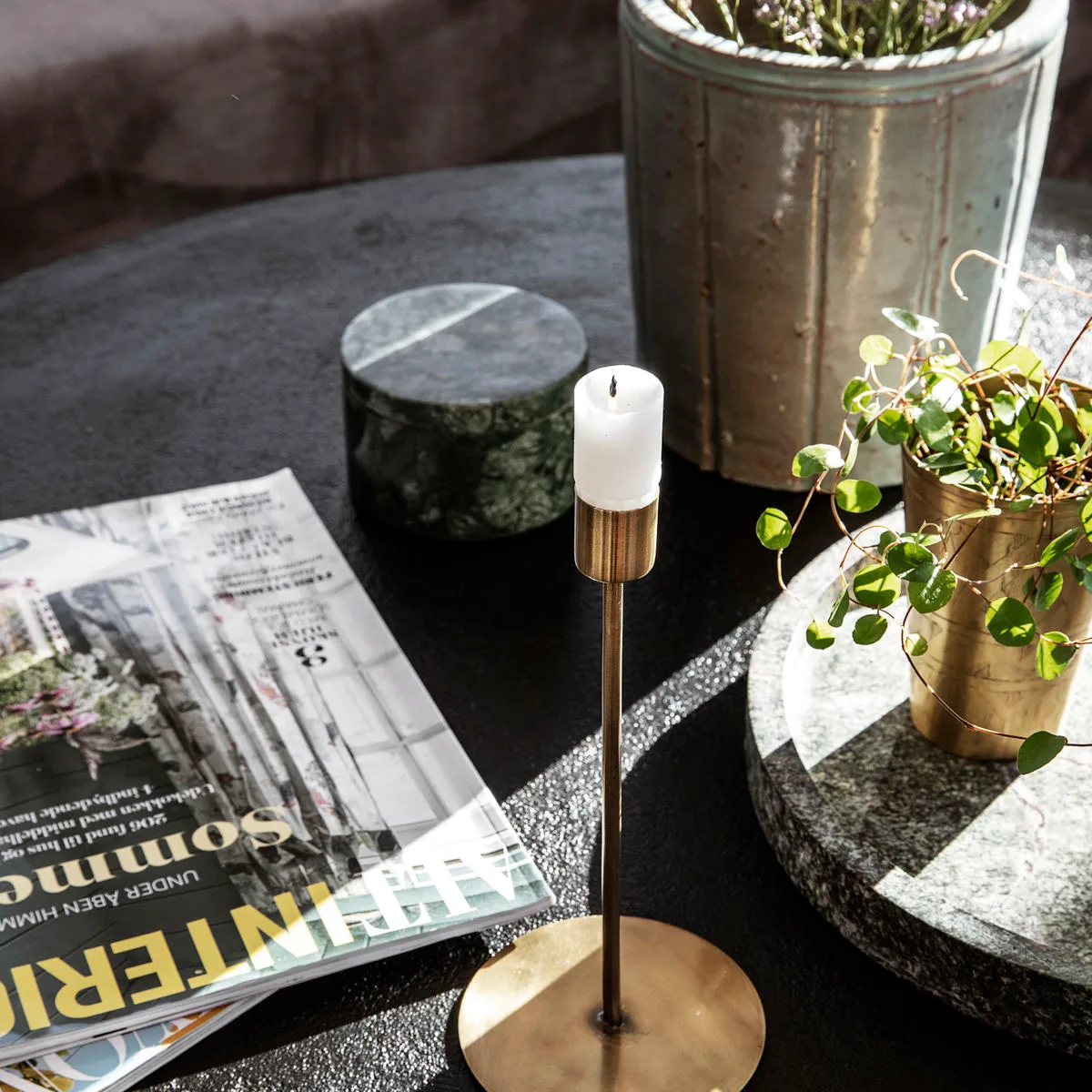 Anit κηροπήγιο antique brass, 20 cm House Doctor