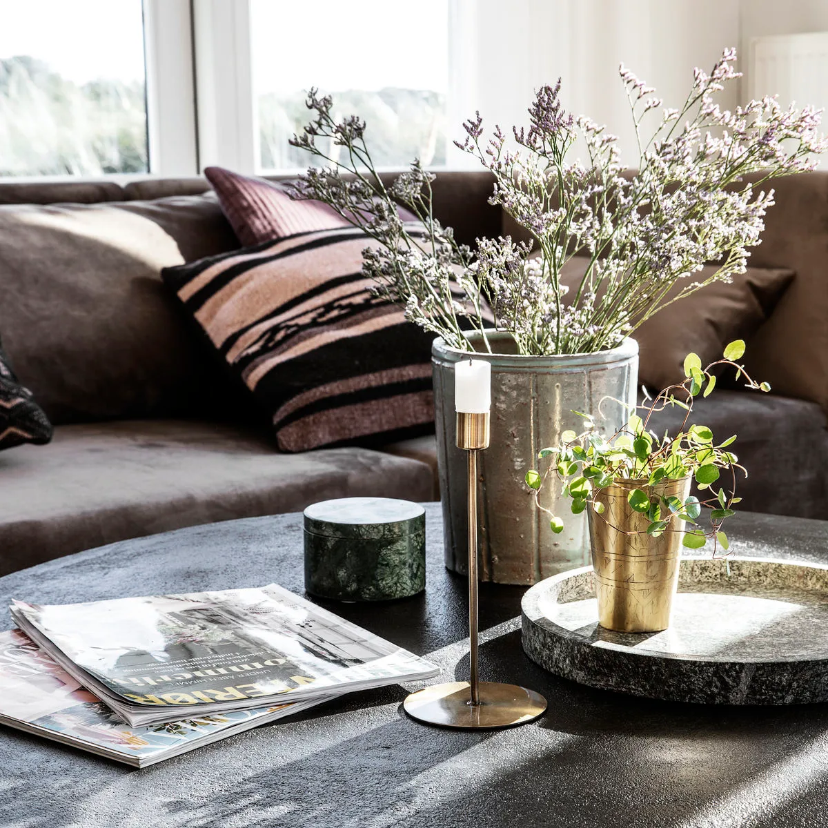 Anit κηροπήγιο antique brass, 20 cm House Doctor