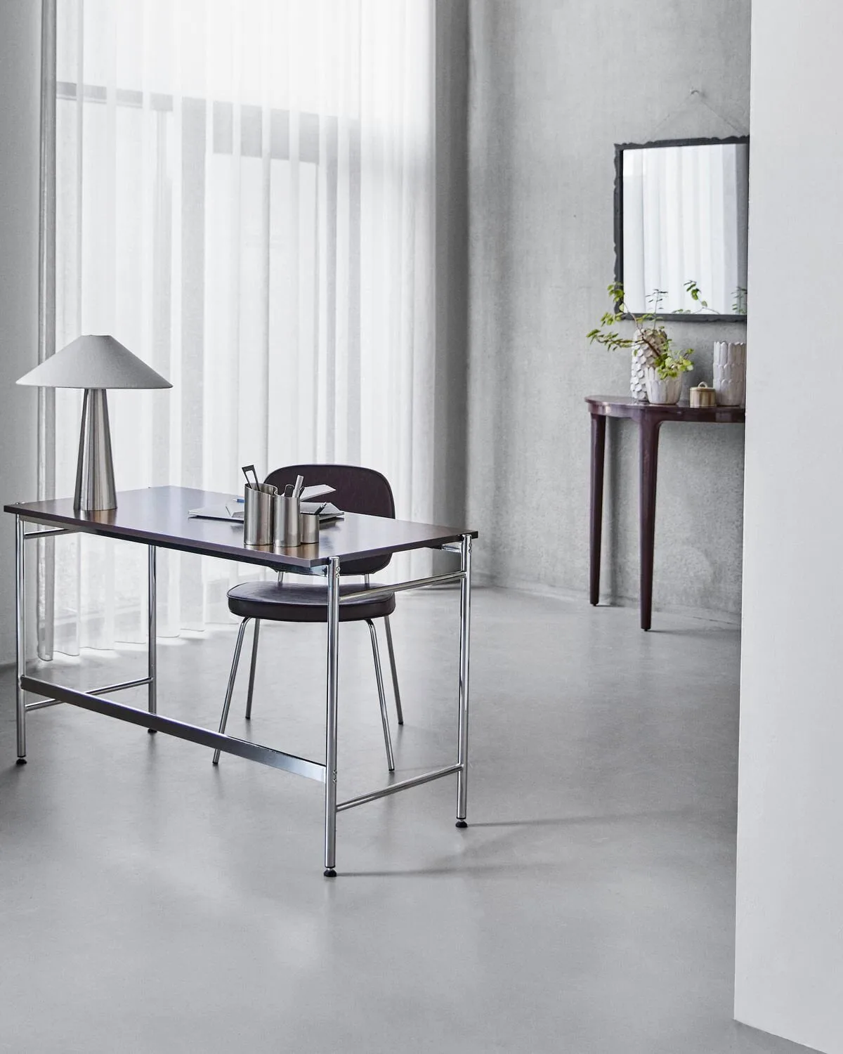 Arph γραφείο, Μουριά-χρώμιο, 125x60x74 εκ. House Doctor