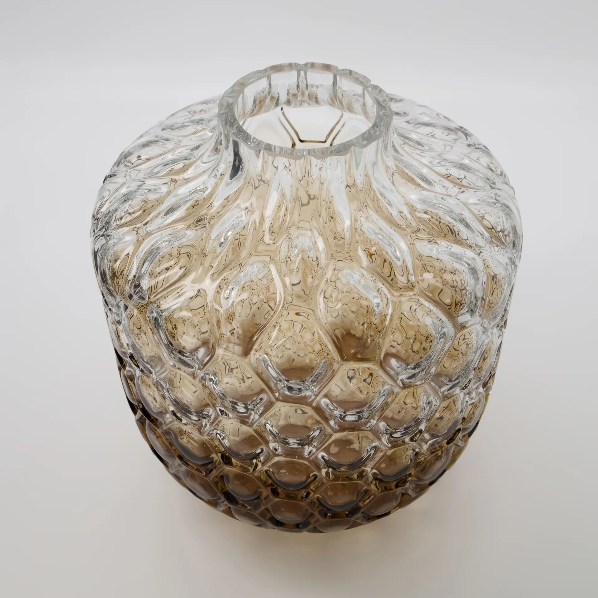 Art Deco βάζο 31 cm, καφέ House Doctor