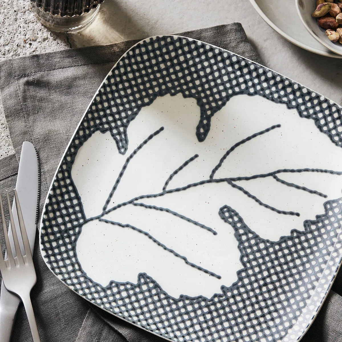 Ash πιάτο 21.6 cm, γκρι-μπλε House Doctor