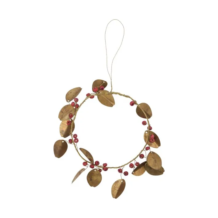 Auric Χριστουγεννιάτικο στεφάνι Ø12 εκ., Ορείχαλκο House Doctor