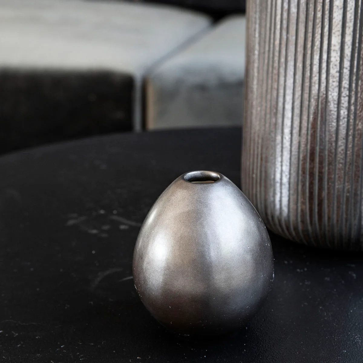 Baby βάζο - Earthenware, Ματ μαύρο House Doctor