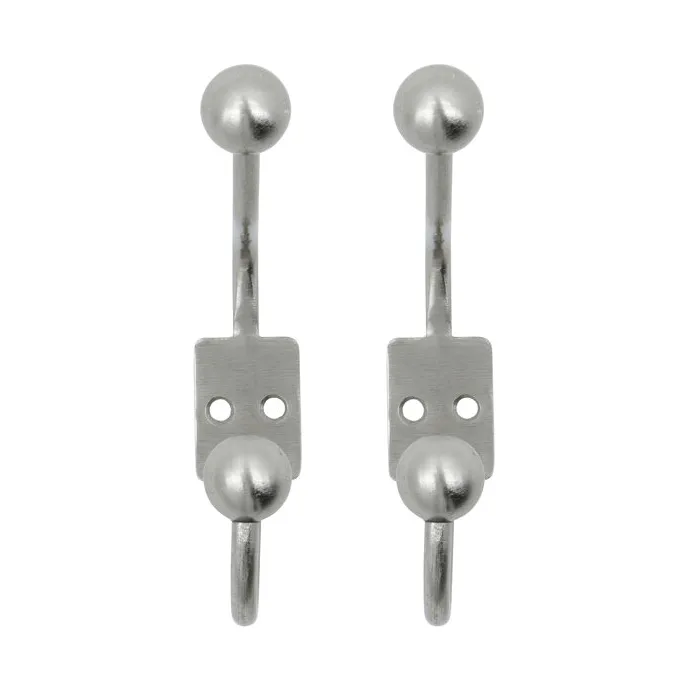 Ball κρεμάστρα 2 τεμ., Φινίρισμα silver, Ø7x13 εκ. House Doctor