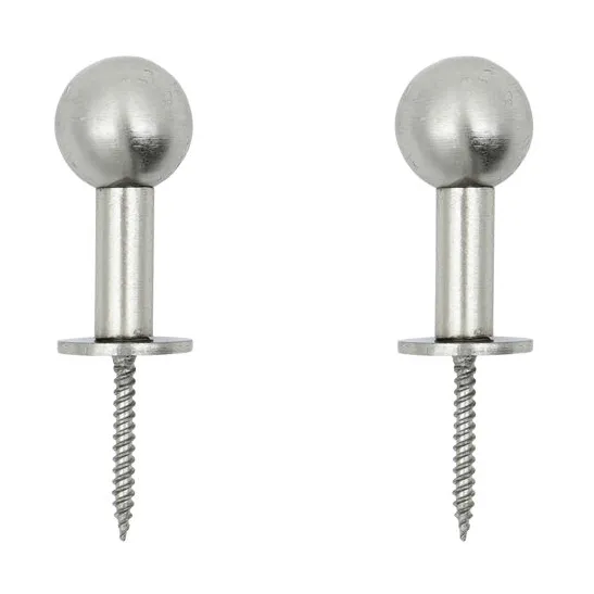 Ball κρεμάστρα 2 τεμ., Silver finish, Ø4x2 εκ. House Doctor
