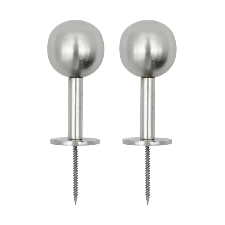 Ball κρεμάστρα 2 τεμ. - Silver finish, Ø8x4 εκ. - House Doctor
