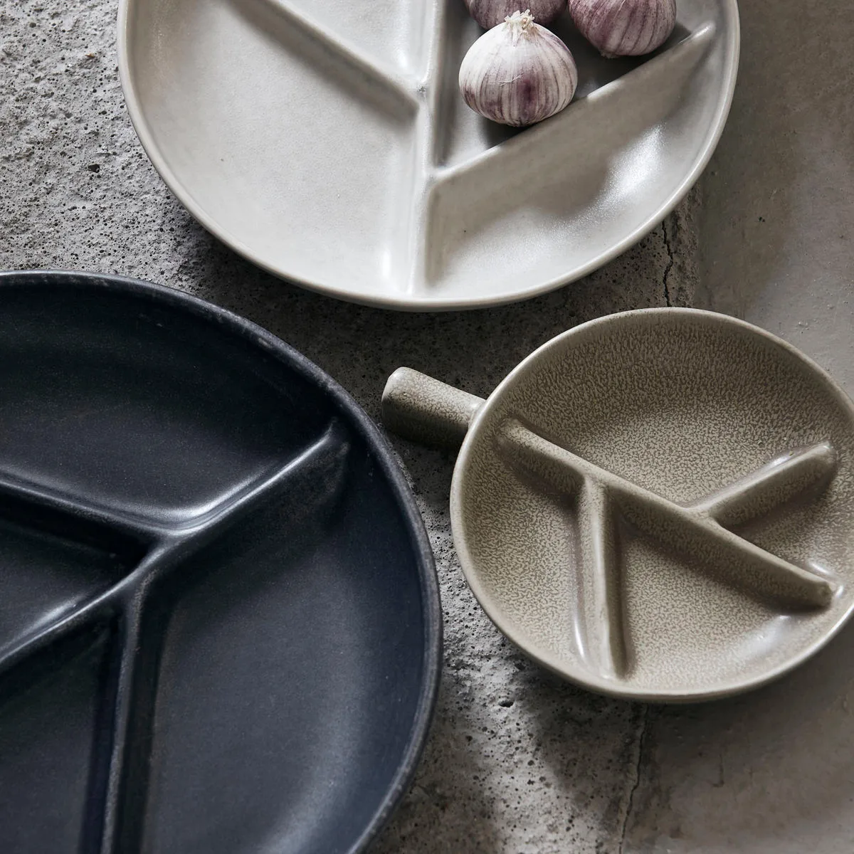 Branch πιάτο Ø22.3 cm, σκούρο γκρι House Doctor