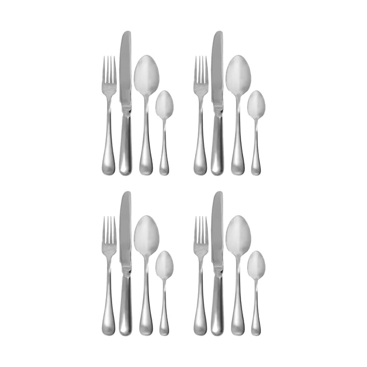 Σετ μαχαιροπίρουνα Brush 16 κομμάτια. - Silver finish - House Doctor