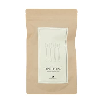 Brush μακριά κουτάλια πακέτο 4 τεμαχίων - Silver finish - House Doctor
