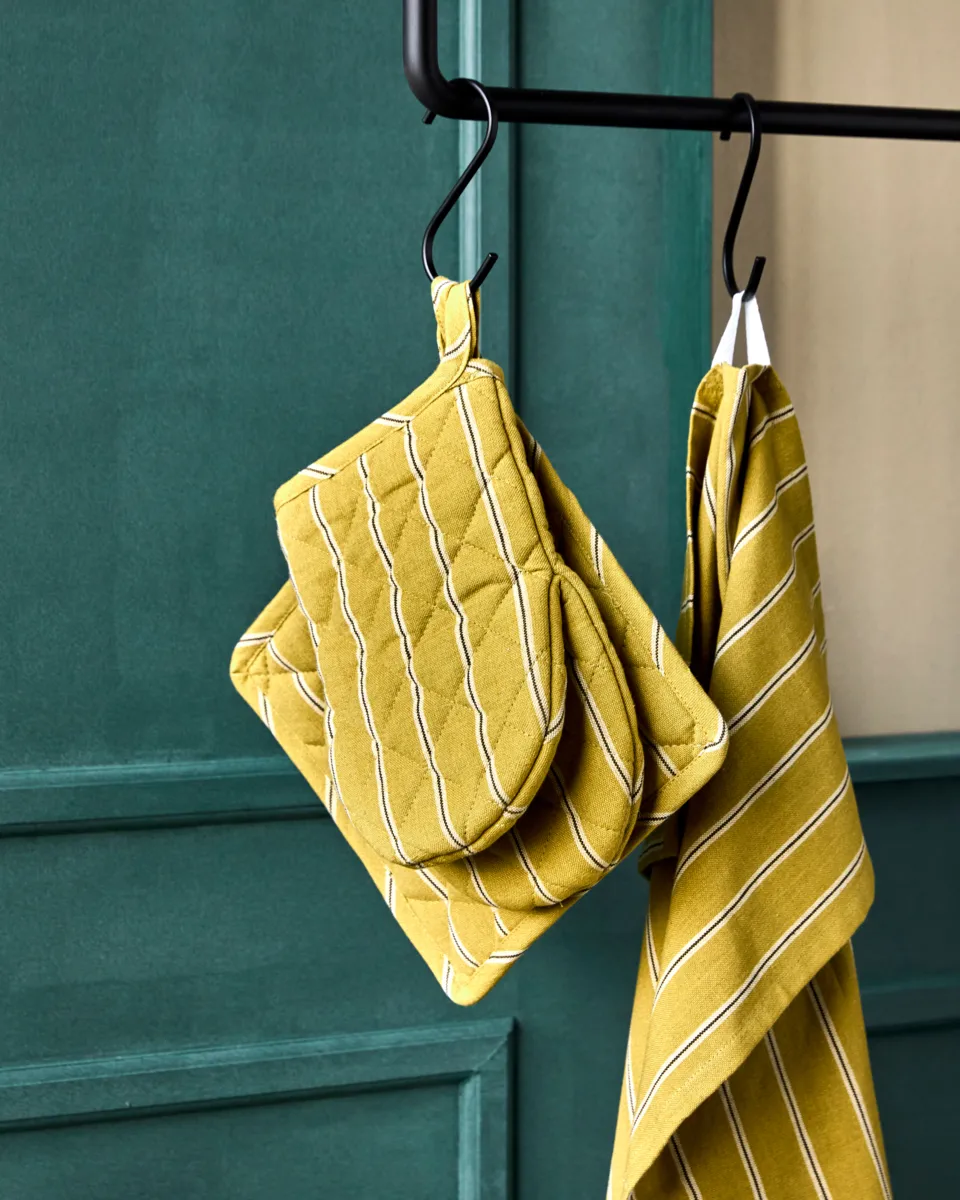 Chef γάντι φούρνου 14x24 εκ. 2-pack, Μουσταρδί House Doctor