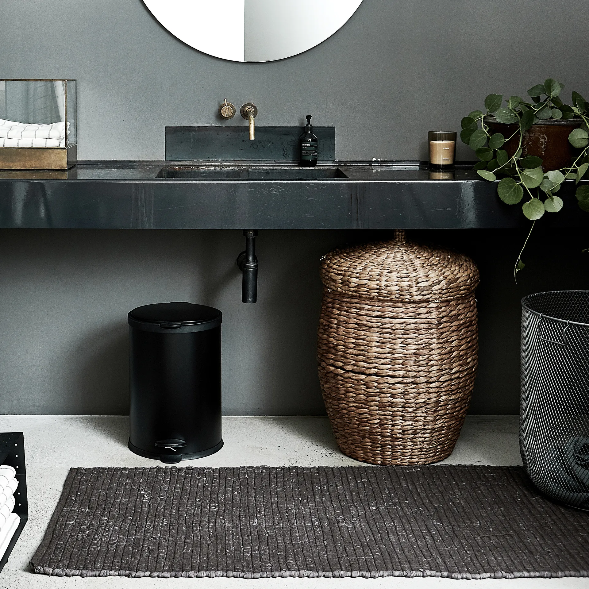 Chindi χαλί 70x160 cm, Γκρι House Doctor