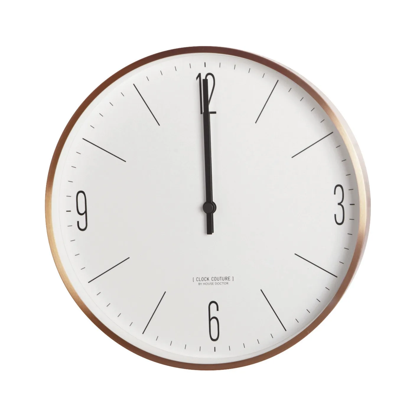 Clock Couture ρολόι τοίχου, χρυσαφί-λευκό House Doctor