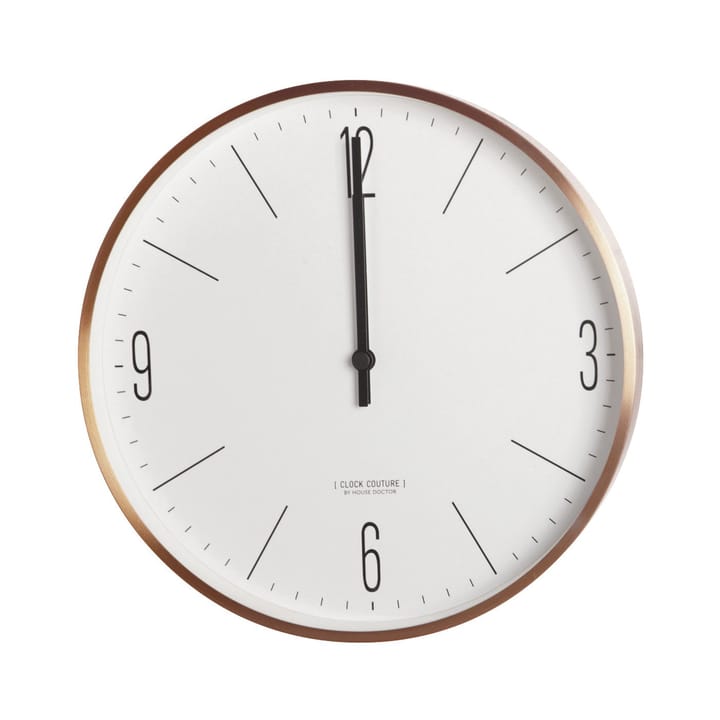 Clock Couture ρολόι τοίχου - χρυσαφί-λευκό - House Doctor