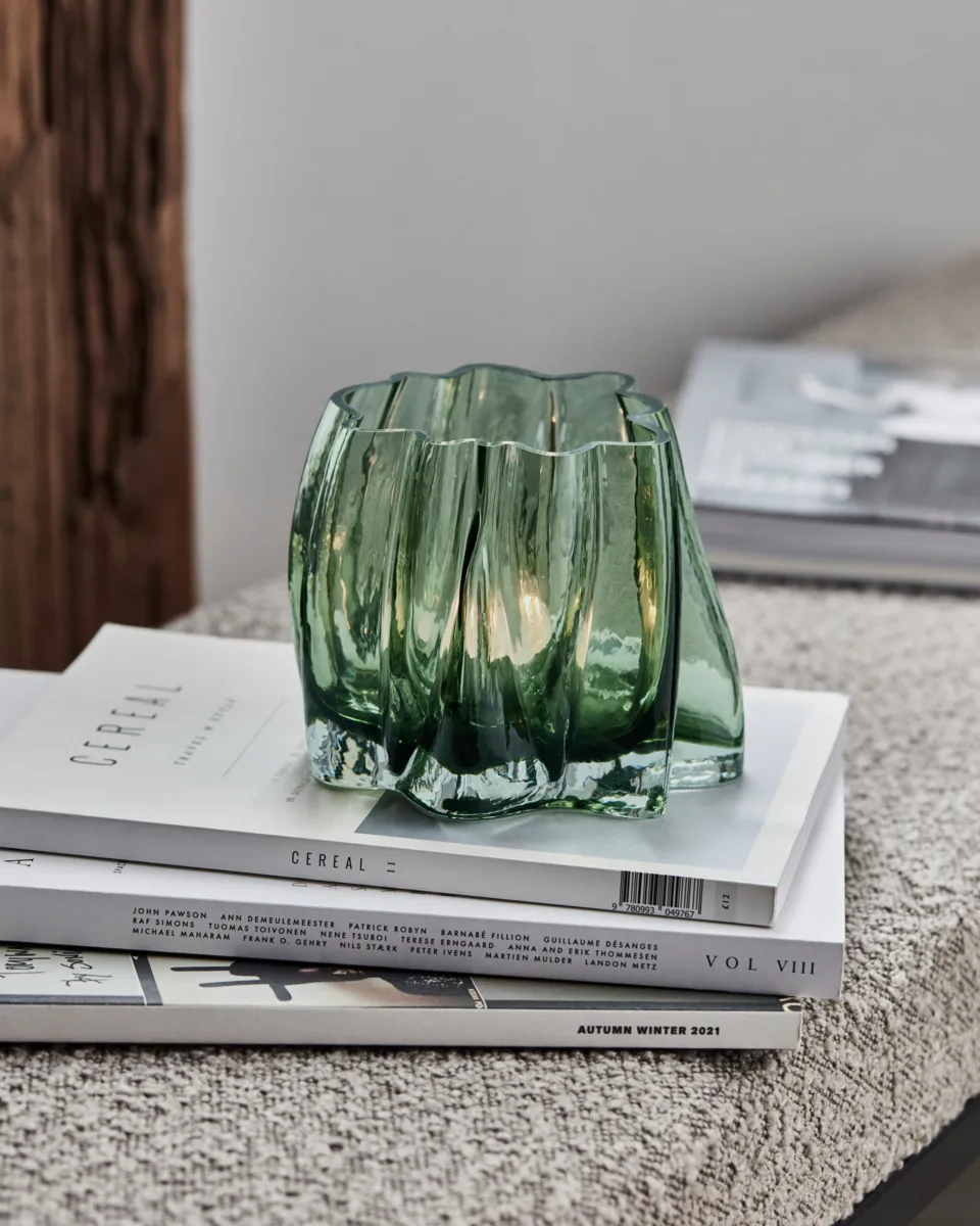 Curva κηροστάτης για ρεσώ, Πράσινο House Doctor