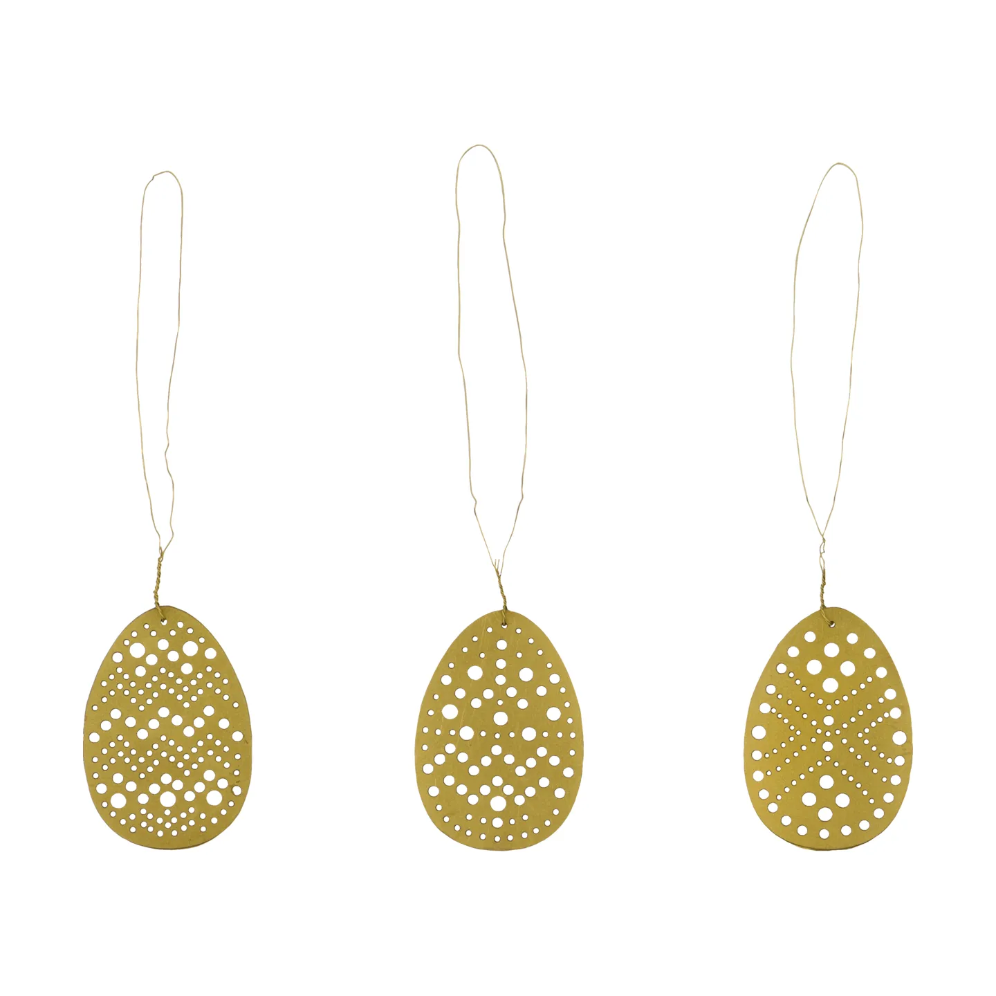 Cut πασχαλινό κρεμαστό 3 τεμάχια, Αντικέ ορείχαλκος House Doctor