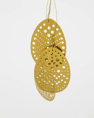 Cut πασχαλινό κρεμαστό 3 τεμάχια - Αντικέ ορείχαλκος - House Doctor