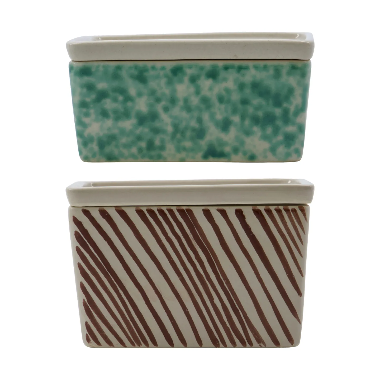 Diva κουτιά αποθήκευσης 2 μέρη, Πράσινο-Καφέ House Doctor