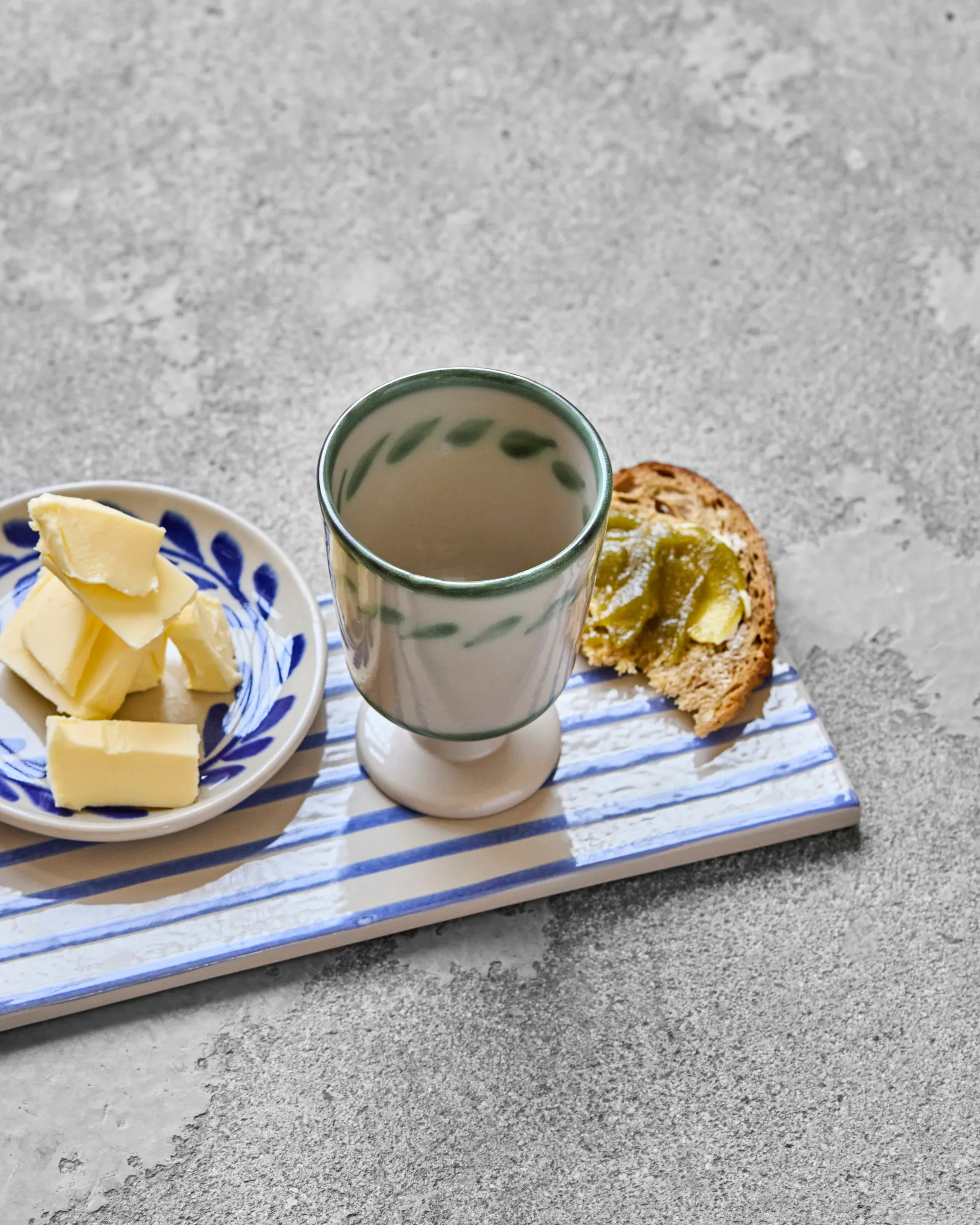 Diva κούπα με βάση 25 cl σετ 2, Off white-Πράσινο House Doctor