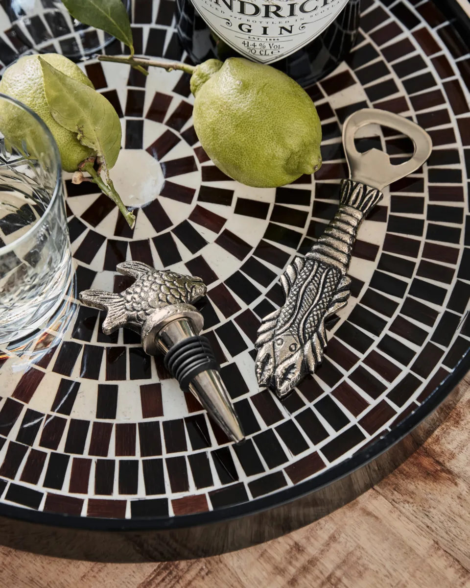 Fish barset 2 κομμάτια, Αντικέ ασήμι House Doctor