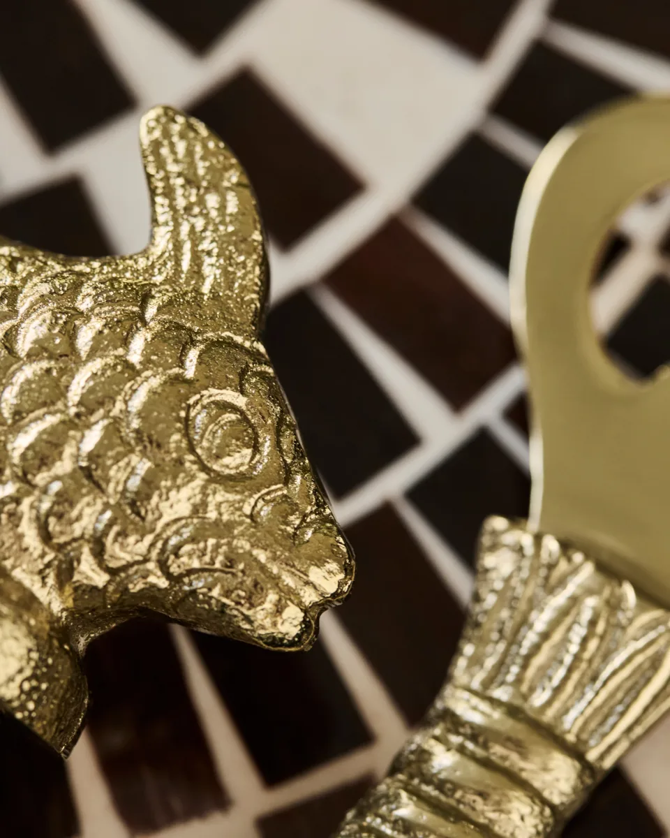 Fish barset 2 κομμάτια, Αντικέ χρυσό House Doctor