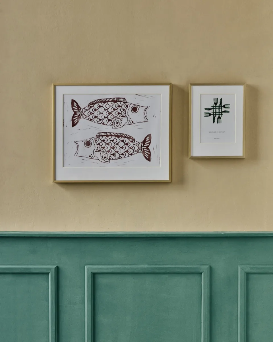 Fish wall art πίνακας 40x50 εκ., Burgundy House Doctor