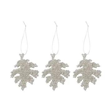 Gliz Χριστουγεννιάτικη διακόσμηση 10,5 εκ. συσκευασία 3 τεμαχίων - Αντικέ ασημί - House Doctor