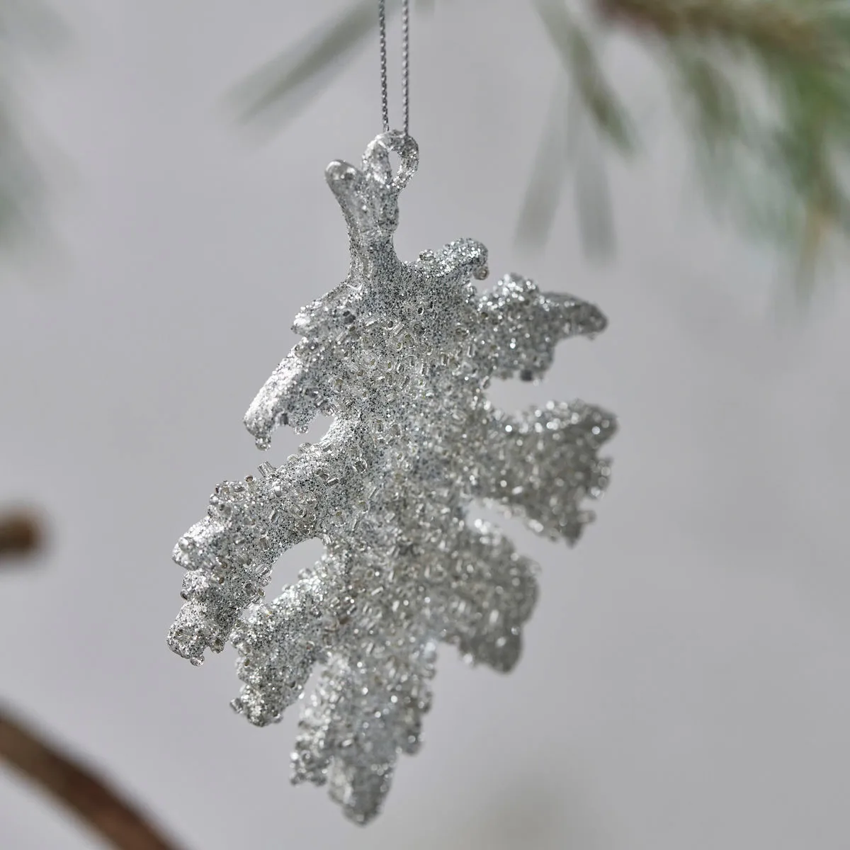 Gliz Χριστουγεννιάτικη διακόσμηση 10,5 εκ. συσκευασία 3 τεμαχίων, Αντικέ ασημί House Doctor