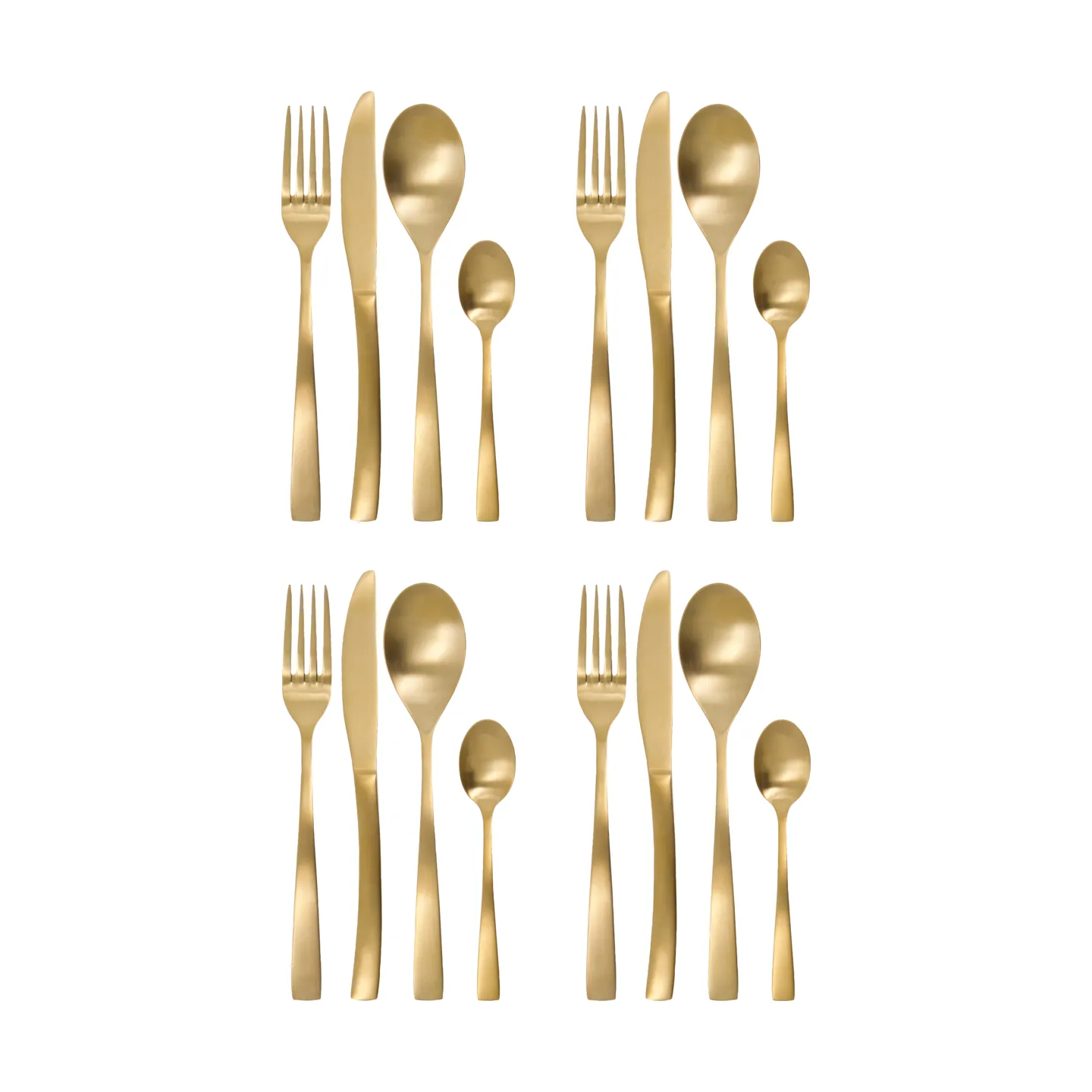 Σετ μαχαιροπήρουνων Golden 16 τεμαχίων, Χρυσό House Doctor