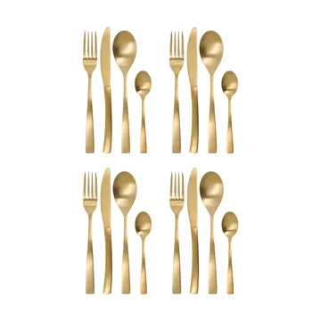 Σετ μαχαιροπήρουνων Golden 16 τεμαχίων - Χρυσό - House Doctor