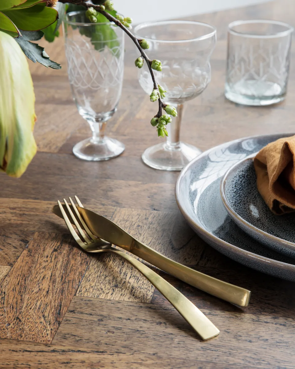 Σετ μαχαιροπήρουνων Golden 16 τεμαχίων, Χρυσό House Doctor