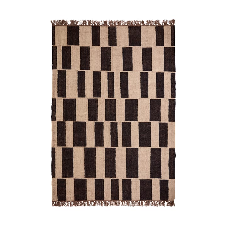 Graph χαλί - Μαύρο-natural, 160x230 cm - House Doctor