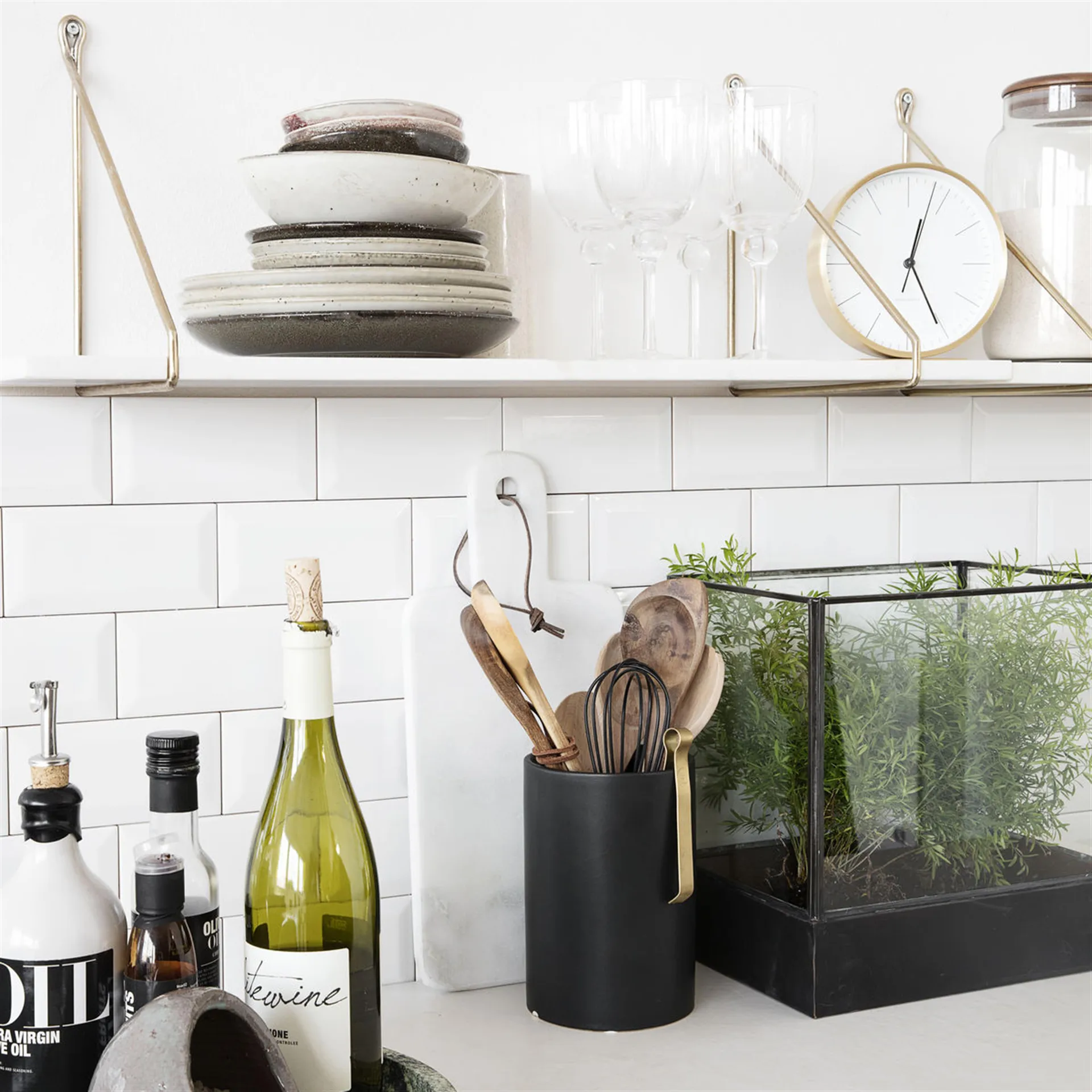 Hannah επιτραπέζιο ρολόι 15 cm, χρυσαφί House Doctor