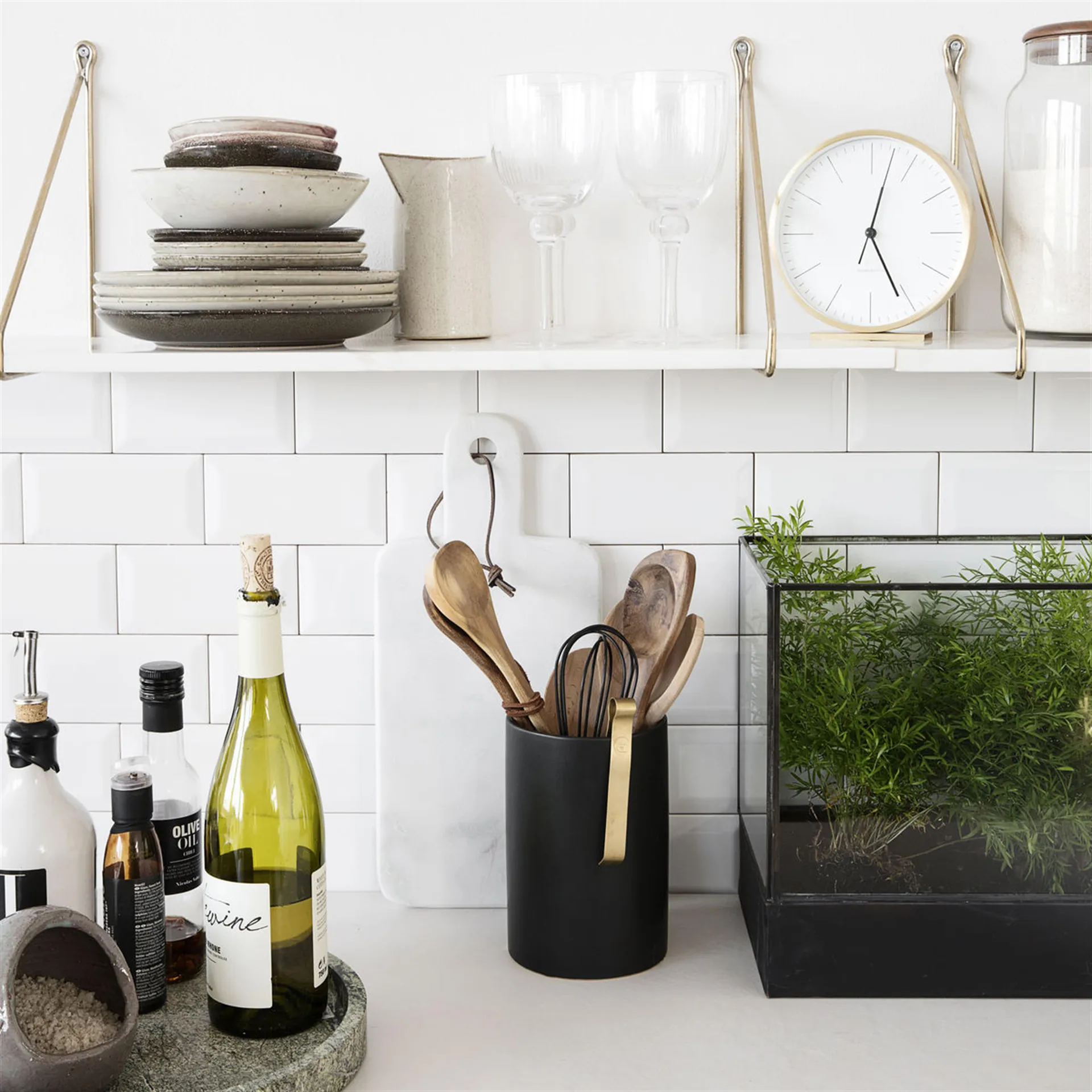 Hannah επιτραπέζιο ρολόι 15 cm, χρυσαφί House Doctor