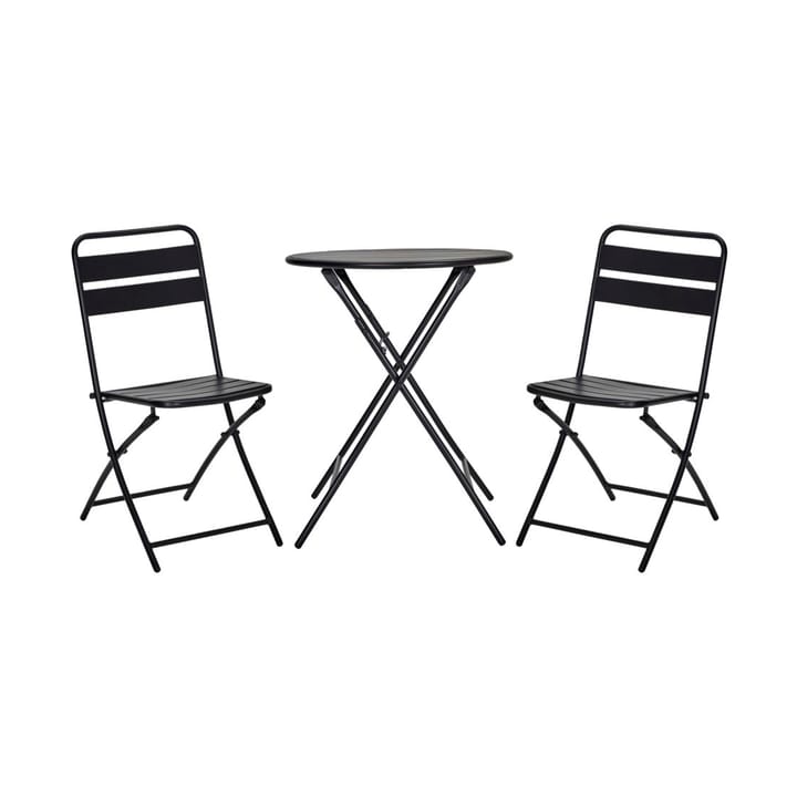 Helo Σετ τραπέζι καφέ με 2 καρέκλες - Μαύρο - House Doctor
