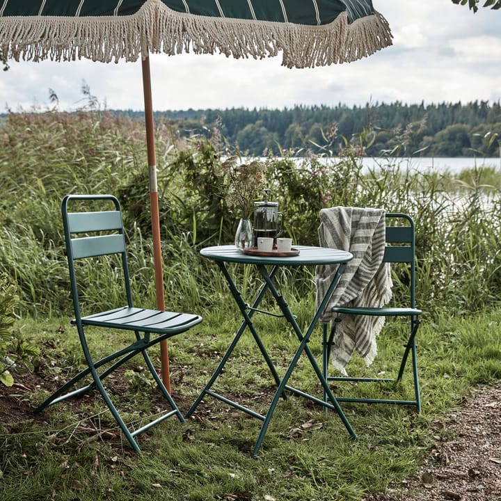 Helo Σετ τραπέζι καφέ με 2 καρέκλες - Σκούρο πράσινο - House Doctor