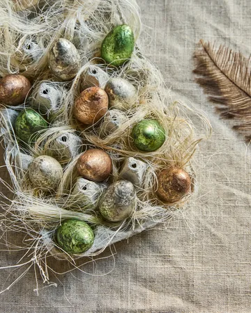 House Doctor πασχαλινό αυγό κρεμαστό 12 τεμάχια - Πράσινο, Ροζ, Off-white - House Doctor